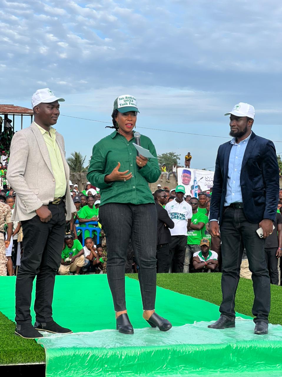 Bio's Development Diaries: First Lady Continues No-Runoff Campaign, Welcomes Former C4C MP to the SLPP